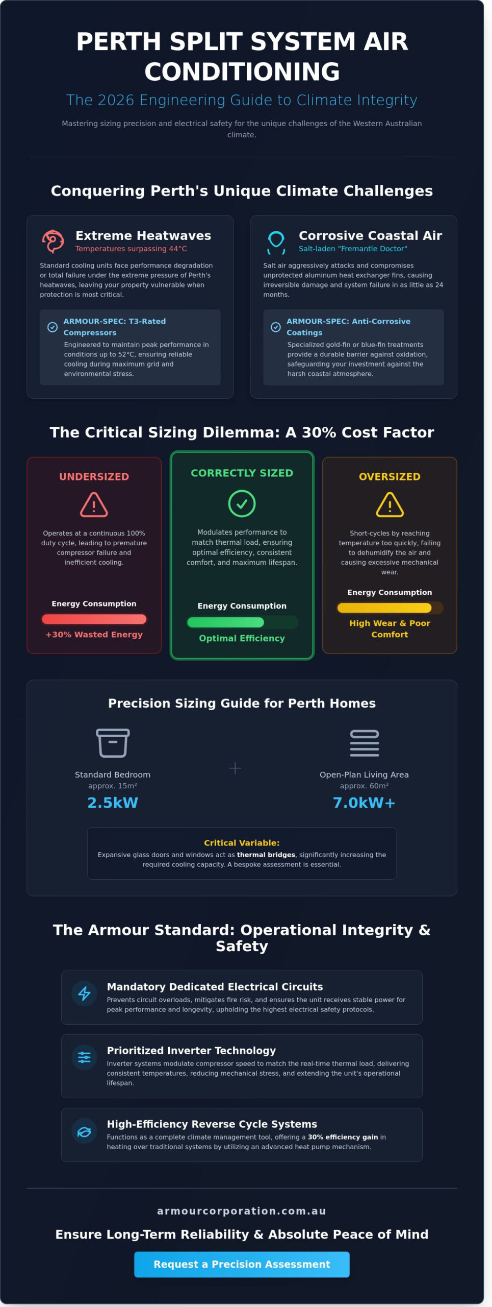 Expert Split System Air Conditioning Perth: The 2026 Engineering & Installation Guide - Infographic