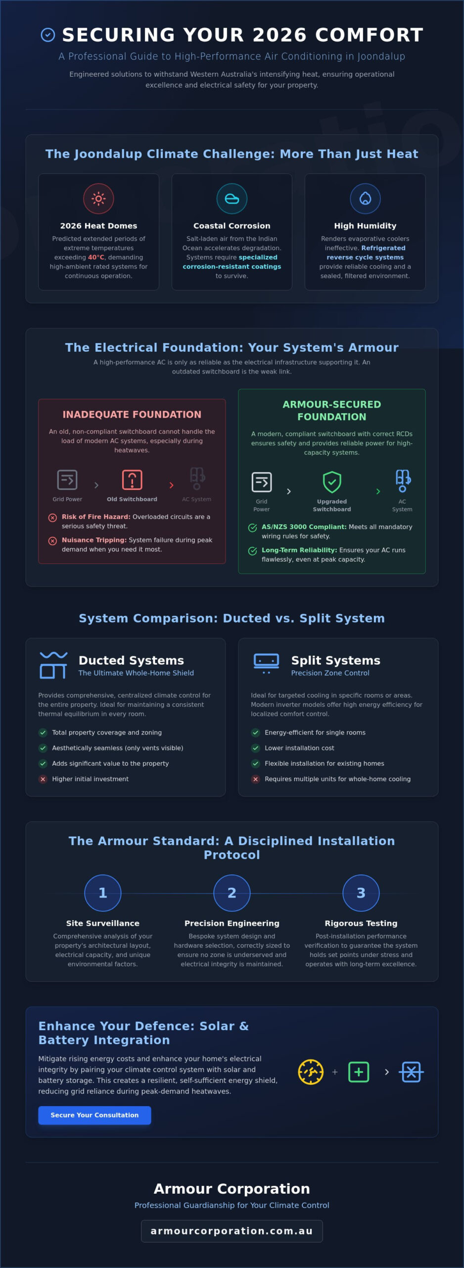 Air Conditioning Joondalup: Elite Climate Control & Electrical Integration 2026 - Infographic