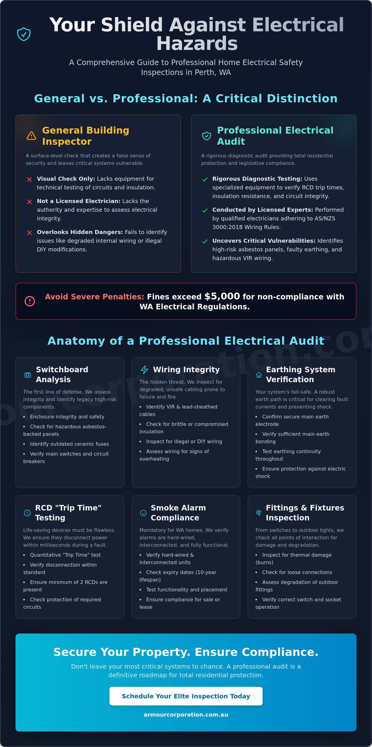 Home Electrical Safety Inspection Perth: The 2026 Residential Protection Guide - Infographic