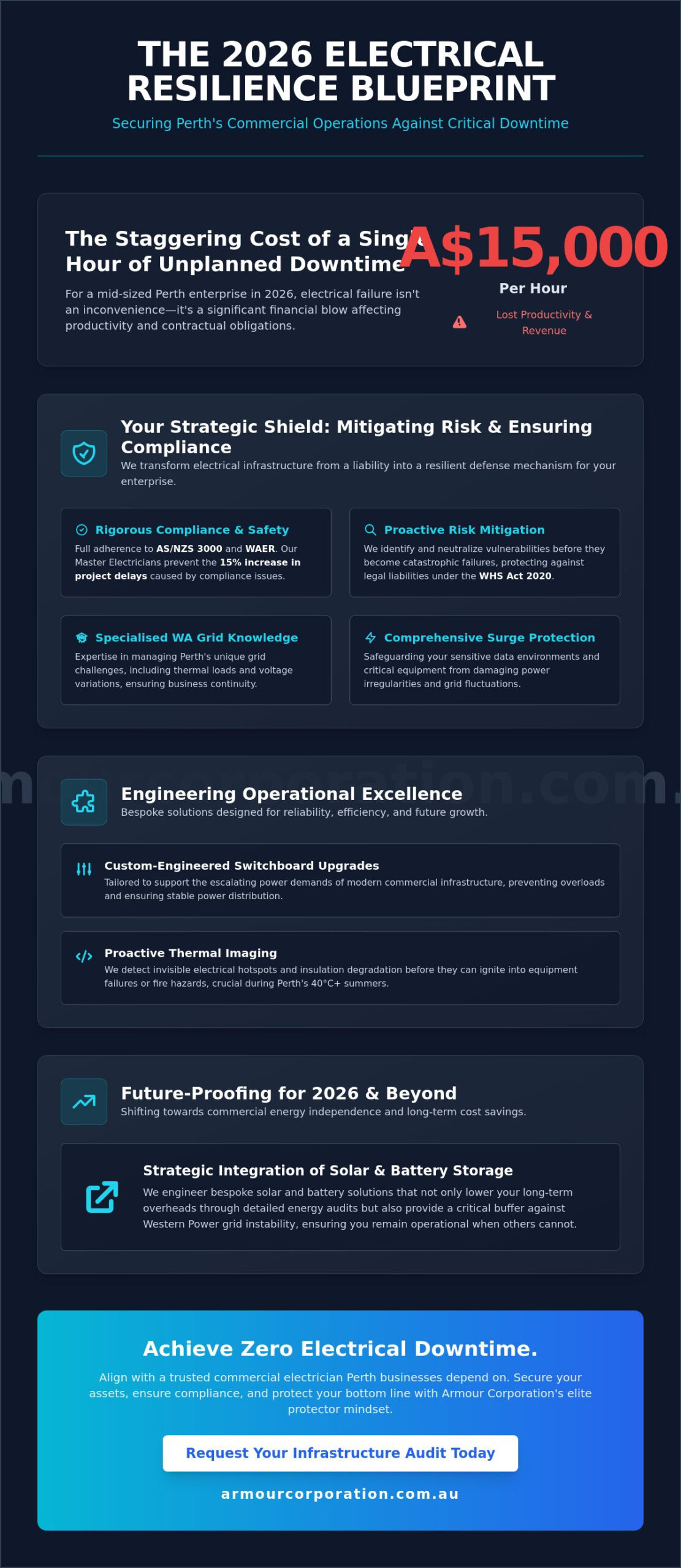 Trusted Commercial Electrician Perth: Securing Your Business Infrastructure in 2026 - Infographic