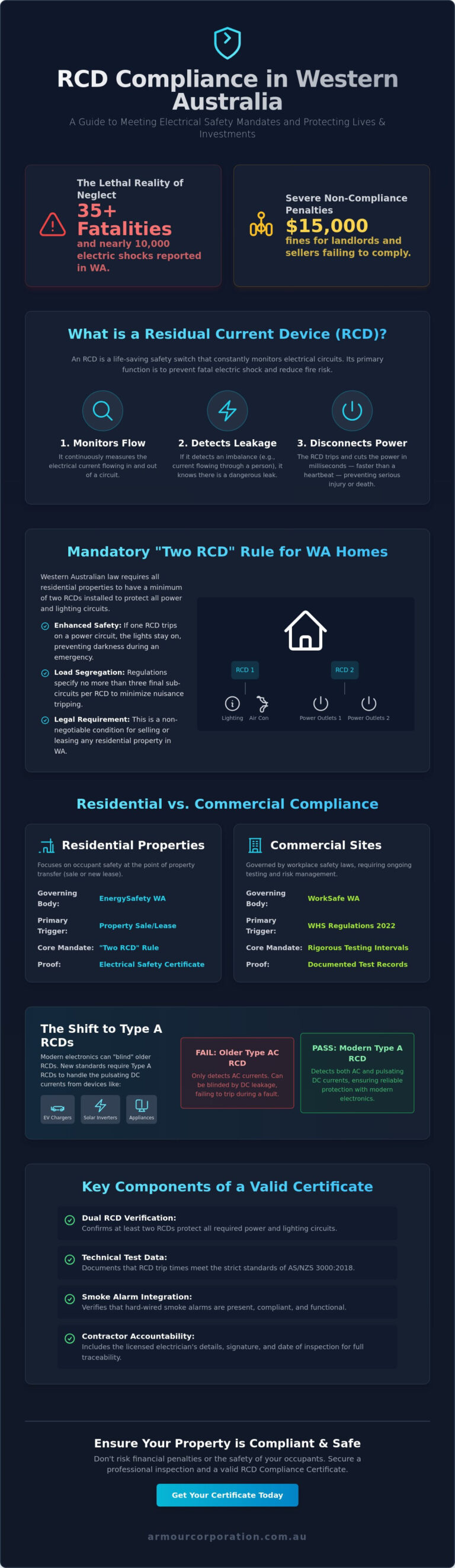RCD Compliance Certificate Perth: The 2026 Guide to WA Electrical ...